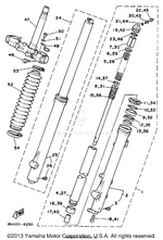 Yamaha parts diagram for 27H-23184-00-00 - Ref #22