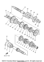 Yamaha parts diagram for 93311-42045-00 - Ref #17