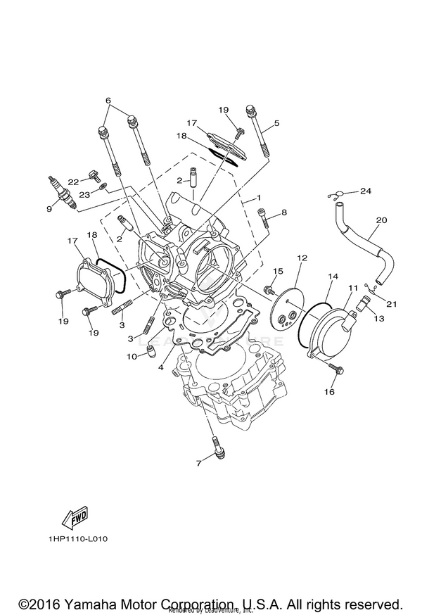 Yamaha parts diagram for LMA-R6A90-00-00 - Ref #9