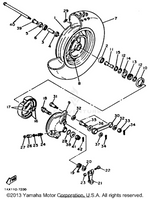 Yamaha parts diagram for 1XX-25135-00-00 - Ref #13