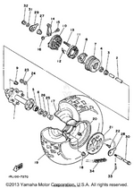Yamaha parts diagram for 1M1-25388-01-00 - Ref #28