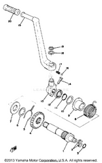 Yamaha parts diagram for 341-15621-00-00
