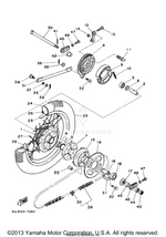 Yamaha parts diagram for 3M5-25412-00-00 - Ref #21