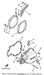 Yamaha parts diagram for 5X4-15455-01-00 - Ref #12