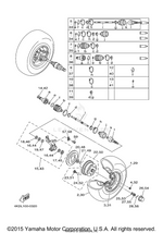 Yamaha parts diagram for 90114-10016-00 - Ref #23