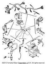 Yamaha parts diagram for 338-82508-20-00