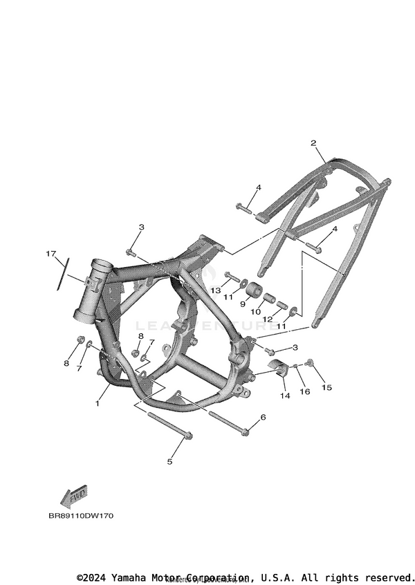 Yamaha parts diagram for 90387-064T3-00 - Ref #16