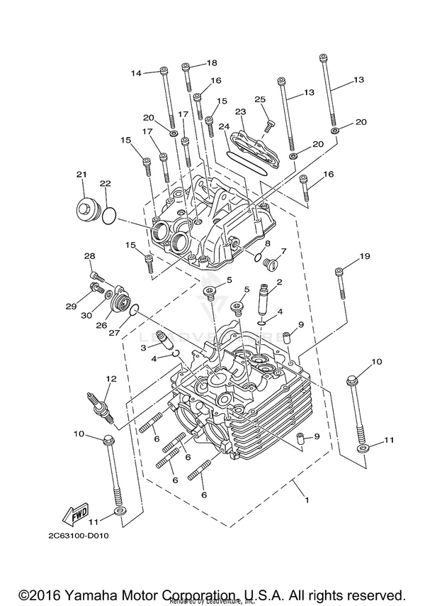Yamaha parts diagram for DPR-8EA90-00-00 - Ref #12