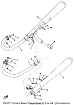 Yamaha parts diagram for 371-14613-00-00