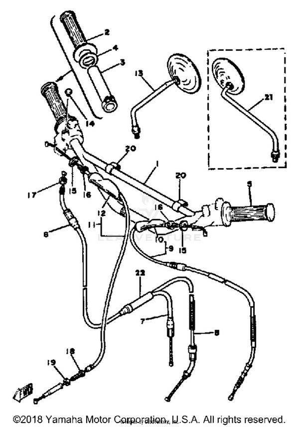 Yamaha parts diagram for 90179-06143-00 - Ref #19