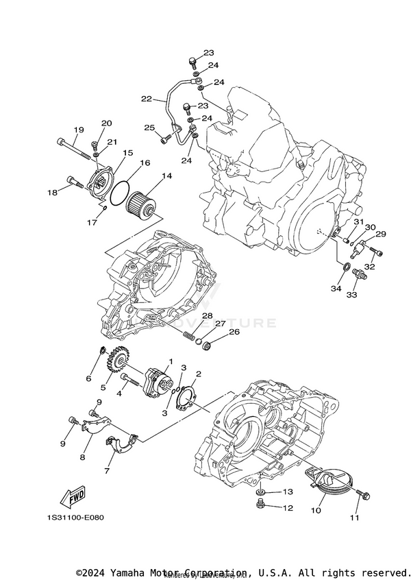 Yamaha parts diagram for 93210-13361-00 - Ref #3