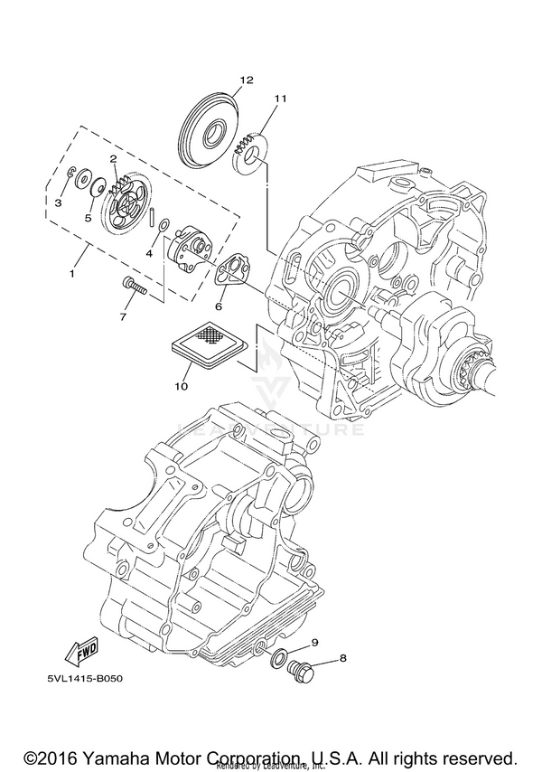 Yamaha parts diagram for 90340-12097-00 - Ref #8