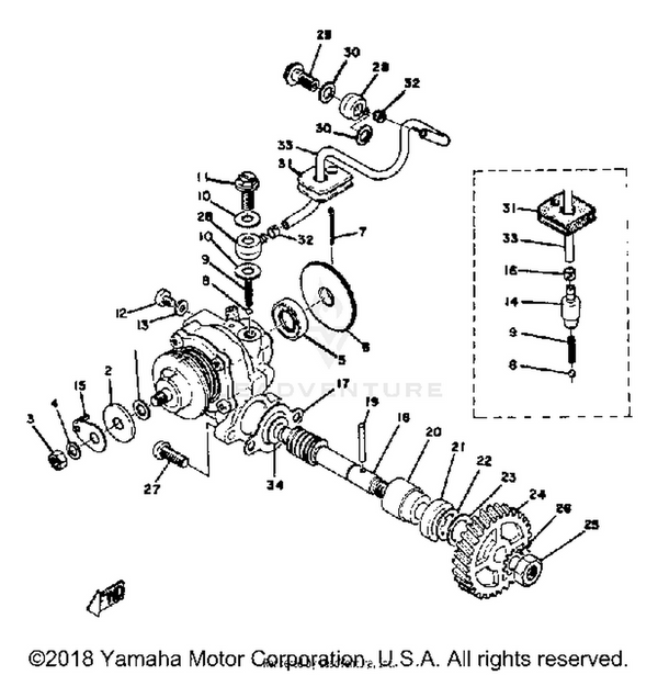 Yamaha parts diagram for 90501-02017-00 - Ref #9