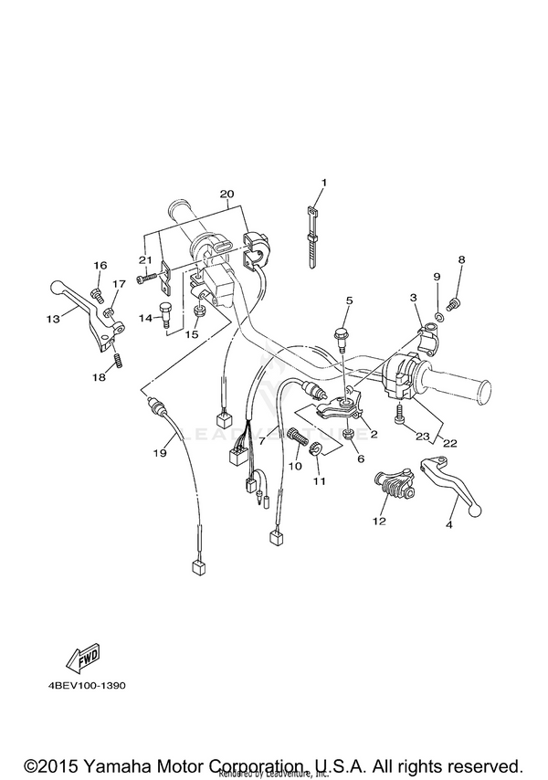 Yamaha parts diagram for 5MP-83975-00-00 - Ref #20