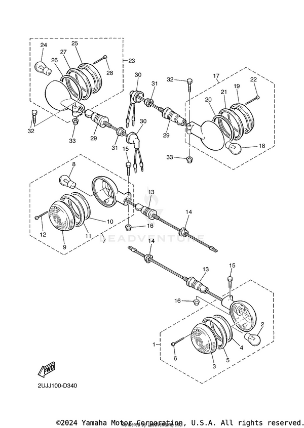 Yamaha parts diagram for 42X-83312-10-00 - Ref #3