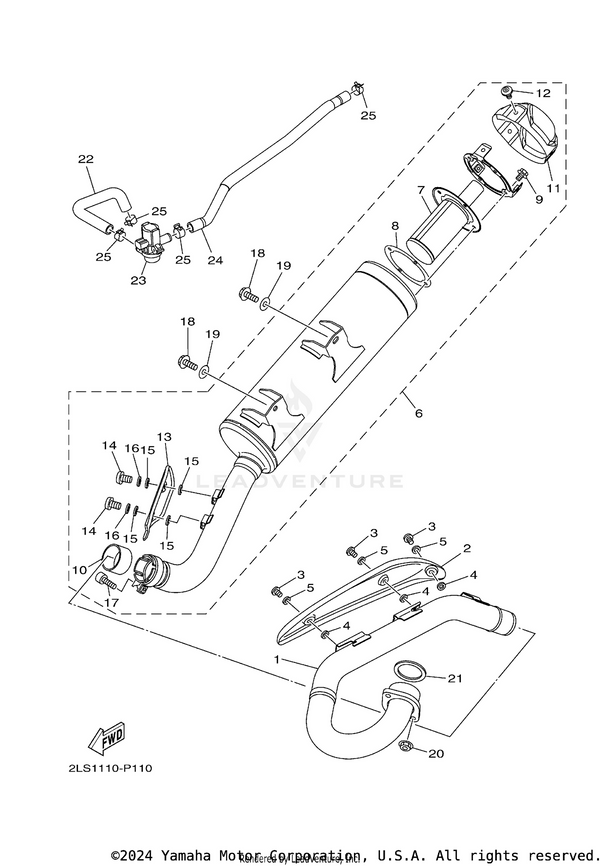 Yamaha parts diagram for 90149-06298-00 - Ref #12