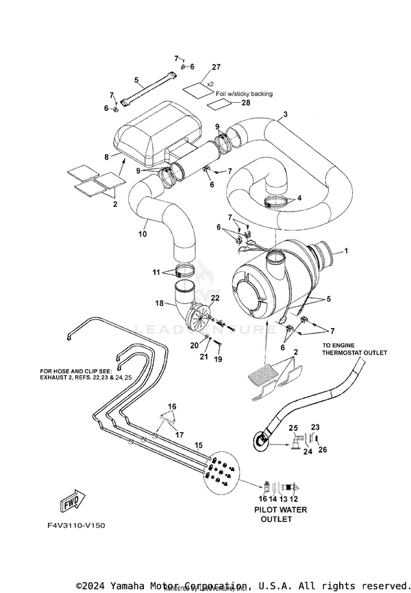 Yamaha parts diagram for 90601-195UM-00 - Ref #4