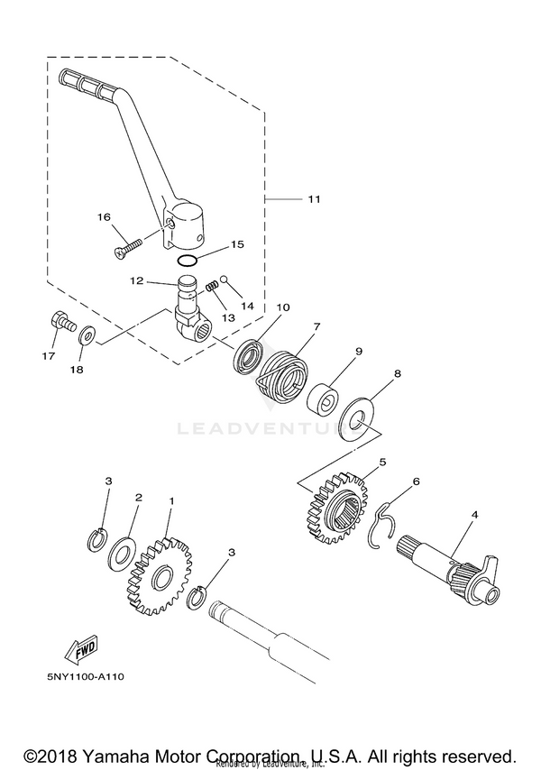 Yamaha parts diagram for 90560-17279-00 - Ref #9