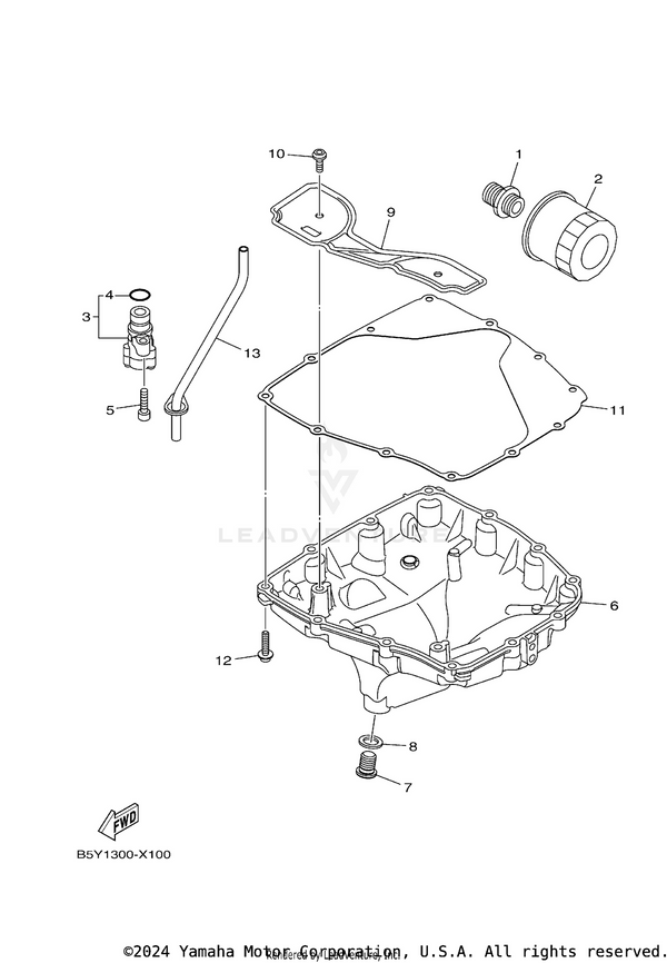 Yamaha parts diagram for 90430-14005-00 - Ref #8