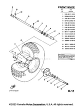 Yamaha parts diagram for 3X3-25116-00-00 - Ref #8