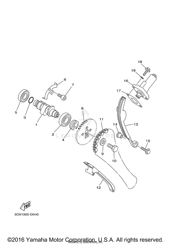 Yamaha parts diagram for 93210-108B1-00 - Ref #3
