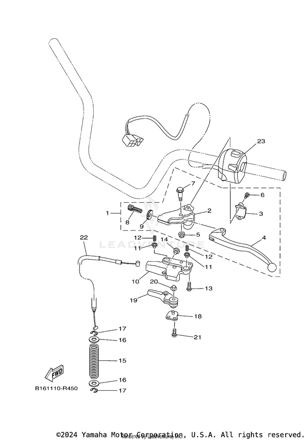 Yamaha parts diagram for 99001-08600-00 - Ref #17