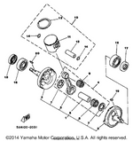 Yamaha parts diagram for 39W-11636-01-00