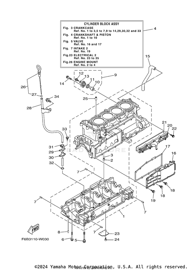 Yamaha parts diagram for 93606-12019-00 - Ref #7