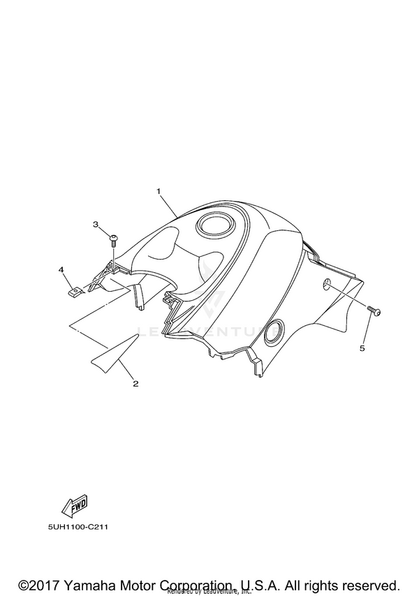 Yamaha parts diagram for 90149-05299-00 - Ref #3