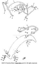 Yamaha parts diagram for 256-21639-00-00 - Ref #22