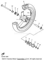 Yamaha parts diagram for 90170-14349-00 - Ref #15