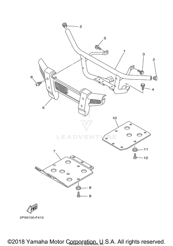 Yamaha parts diagram for 1RB-F845N-00-00 - Ref #1