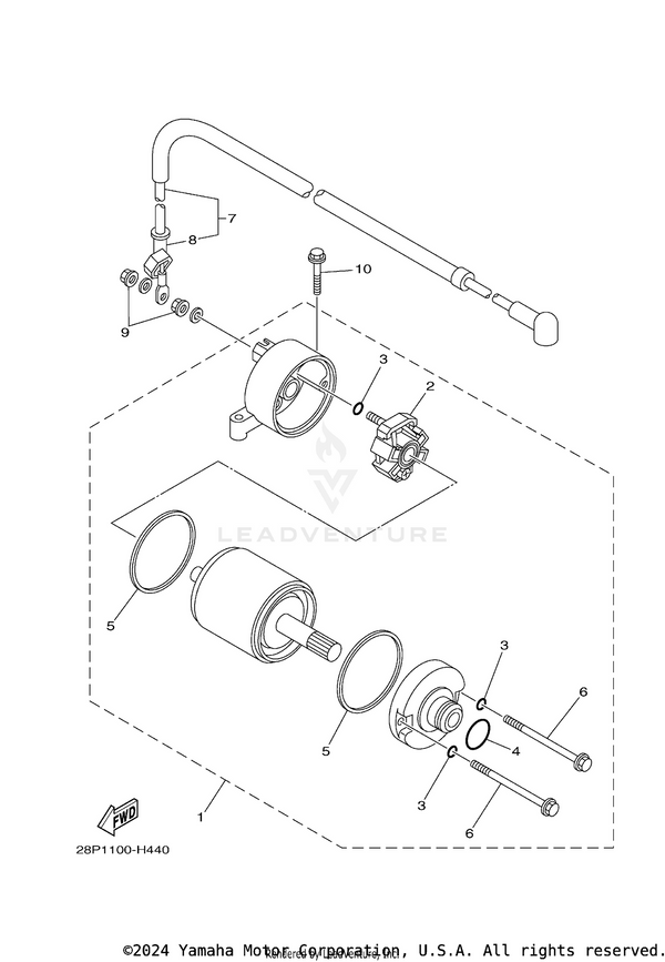 Yamaha parts diagram for 93210-24235-00 - Ref #4