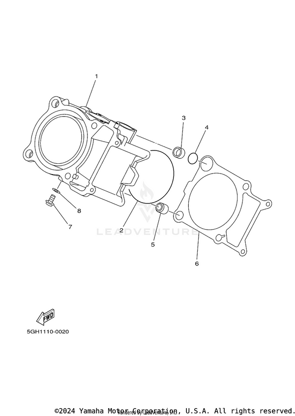 Yamaha parts diagram for 93210-18322-00 - Ref #4