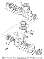 Yamaha parts diagram for 278-16111-01-00 - Ref #21