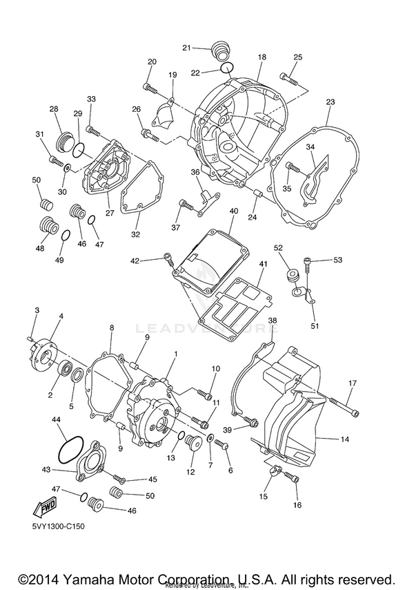 Yamaha parts diagram for 5VY-15451-00-00 - Ref #8