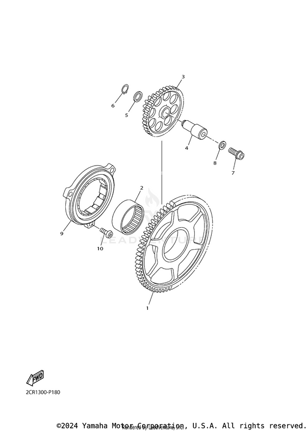 Yamaha parts diagram for 2CR-15515-00-00 - Ref #1