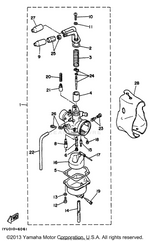 Yamaha parts diagram for 14T-14392-01-00 - Ref #15