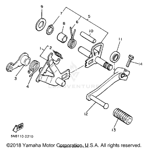 Yamaha parts diagram for 90508-29530-00 - Ref #4