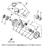 Yamaha parts diagram for 93450-17025-00 - Ref #14