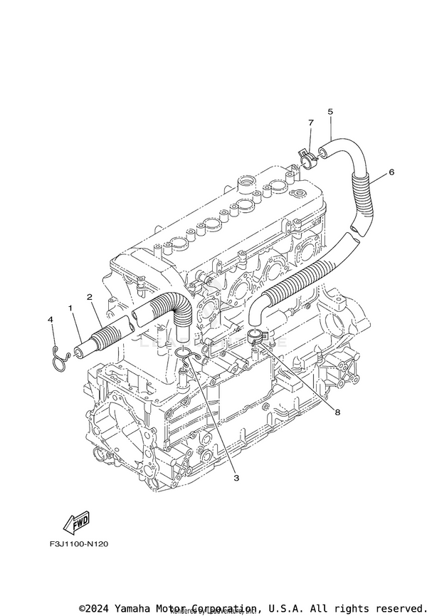 Yamaha parts diagram for 90467-240A0-00 - Ref #7