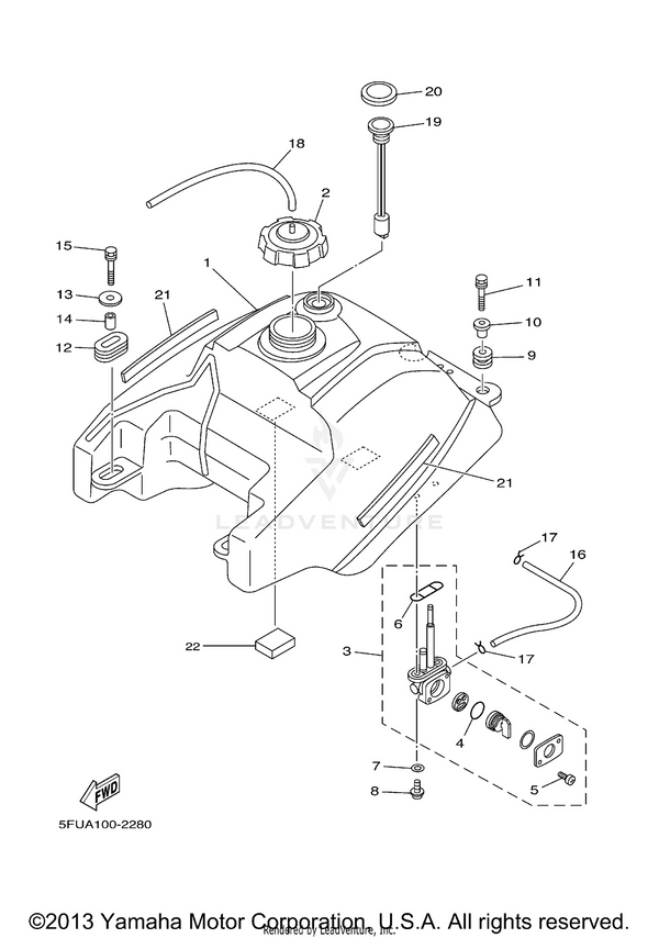 Yamaha parts diagram for 3AJ-24534-01-00 - Ref #4