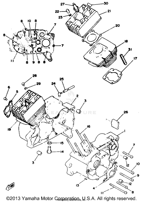 Yamaha parts diagram for 90176-06002-00 - Ref #22