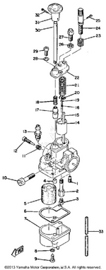 Yamaha parts diagram for 288-14384-00-00 - Ref #6