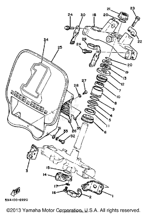 Yamaha parts diagram for 93210-37M67-00 - Ref #15