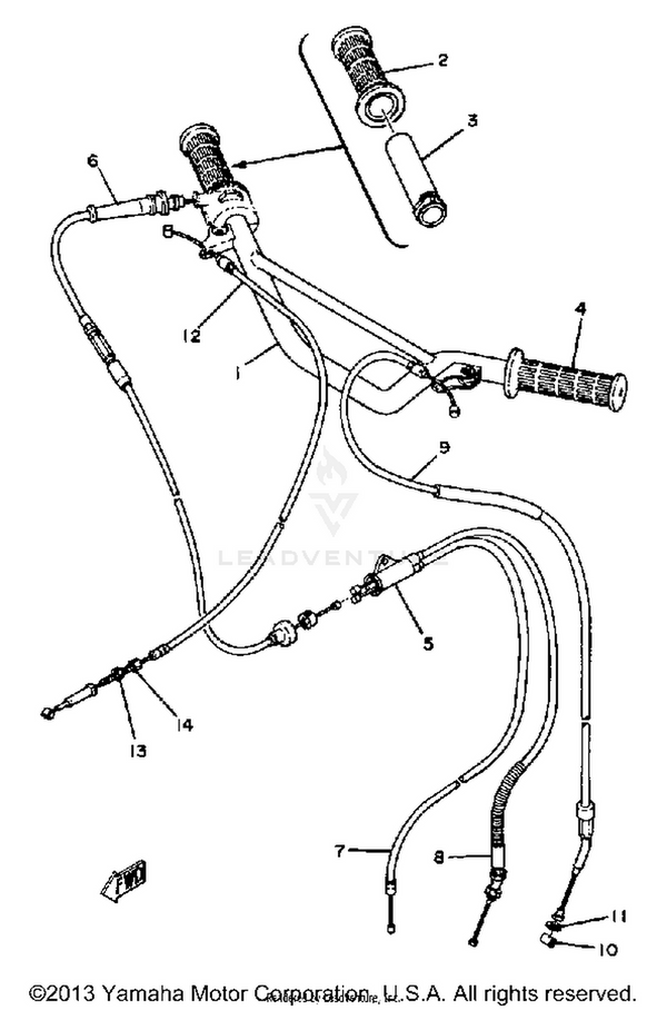 Yamaha parts diagram for 367-26341-01-00 - Ref #12