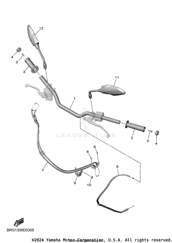 Yamaha parts diagram for 1WD-F6246-00-00 - Ref #4