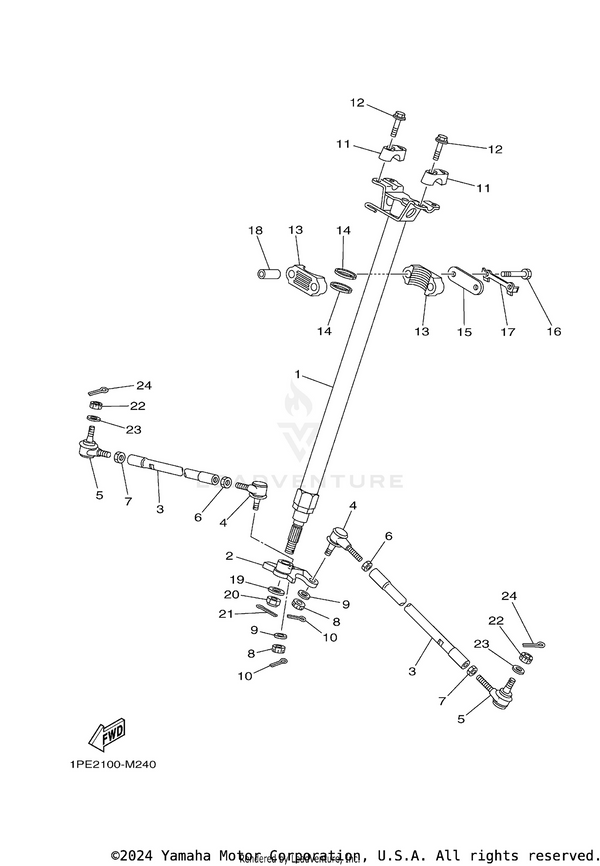 Yamaha parts diagram for 90170-12054-00 - Ref #7