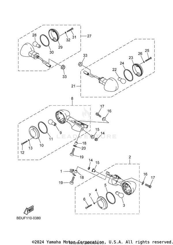 Yamaha parts diagram for 5VN-83311-00-00 - Ref #3