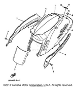 Yamaha parts diagram for 14T-21719-01-00 - Ref #8